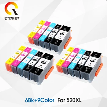 

Ink Cartridges PGI-520 CLI-521 compatible for Canon PIXMA iP3600 4600 4700 MP 540 550 560 620 630 640 980 MX860 Printer new chip