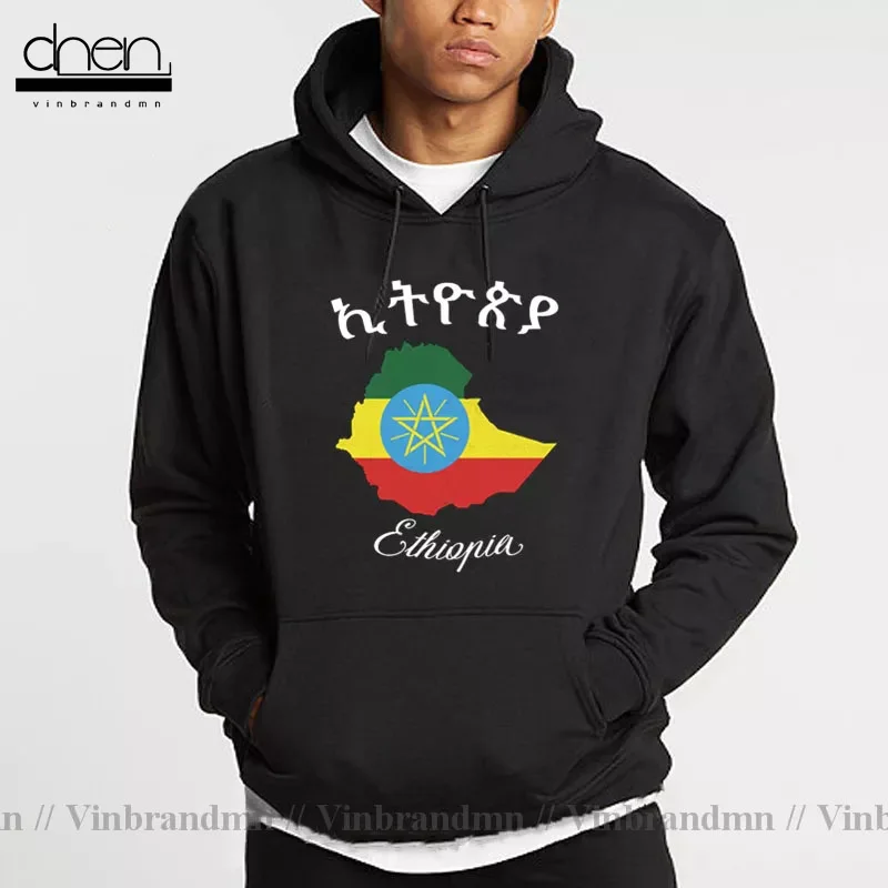 

Vinbrandmn Trendy Ethiopia Map Sweatshirt & Hoodies Ethiopia of Judah Family Hoodie Streetwear Adult Patriot Fleece Pocket Hoody