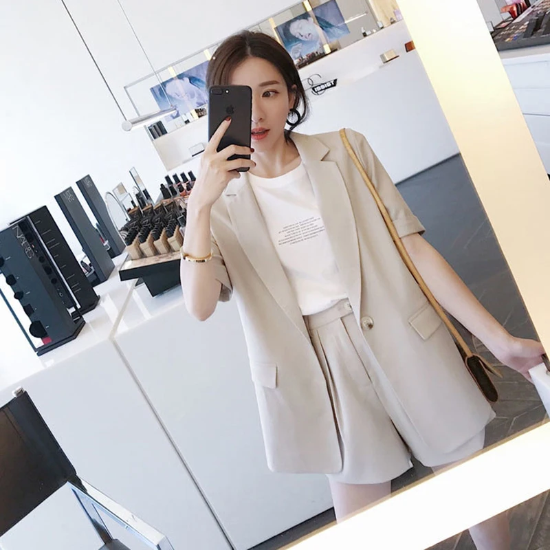Summer Short Suits For Women Stylish Blazer Hot Shorts Female Pant Suit Casual 2 Piece Set 2019 outfits office work clothing
Summer Short Suits For Women Stylish Blazer Hot Shorts Female Pant Suit Casual 2 Piece Set 2019 outfits office work clothing