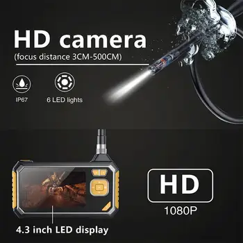 Visual Endoscope 1080p 4.3 Inch Endoscope Ear Spoon Borescope Durable 8mm ABS Microscope Monitoring Real-Time Video
Visual Endoscope 1080p 4.3 Inch Endoscope Ear Spoon Borescope Durable 8mm ABS Microscope Monitoring Real-Time Video