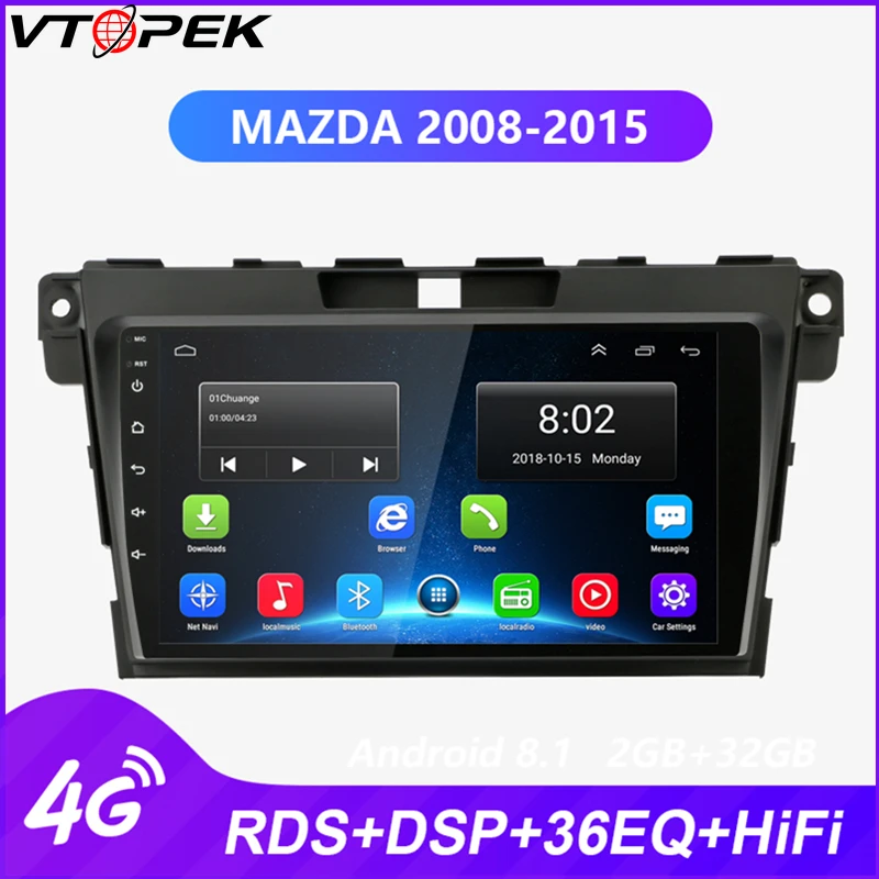 Vtopek Android Car Radio for Mazda CX7 CX-7 CX 7 ER 2008-2015 Radio Tuner 4G Net WIFI Function Navigation GPS RDS DSP FM AM
Vtopek Android Car Radio for Mazda CX7 CX-7 CX 7 ER 2008-2015 Radio Tuner 4G Net WIFI Function Navigation GPS RDS DSP FM AM