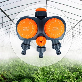 Double valves hose timer water system controller timer garden Suitable for Connecting 6 "Internal and External Teeth Settings
Double valves hose timer water system controller timer garden Suitable for Connecting 6 "Internal and External Teeth Settings