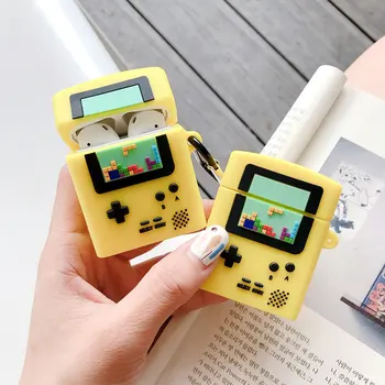3D Gameboy game console bluetooth headset Silicone case for airpods 1 2 Wireless charging cover for airpods pro 3
3D Gameboy game console bluetooth headset Silicone case for airpods 1 2 Wireless charging cover for airpods pro 3