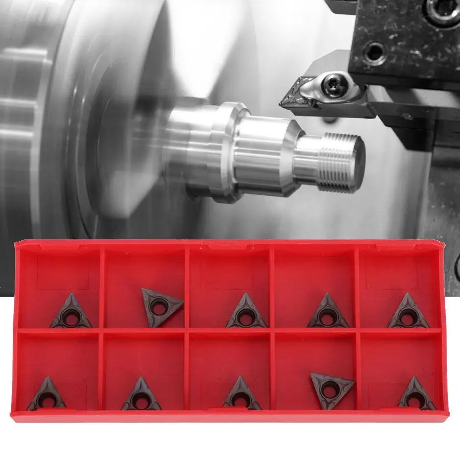 10Pcs CNC Carbide Insert Blade Semi-finishing TCMT110204 VP15TF Turning Tool For Stainless Steel Processing CNC Lathe Tool
10Pcs CNC Carbide Insert Blade Semi-finishing TCMT110204 VP15TF Turning Tool For Stainless Steel Processing CNC Lathe Tool