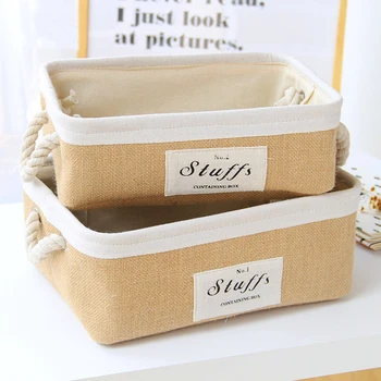 Nordic Style Jute Cloth Storage Baskets Toy Basket Desktop Basket Boxes for Storage Linen Books Magazines Sundries Organizer Box
Nordic Style Jute Cloth Storage Baskets Toy Basket Desktop Basket Boxes for Storage Linen Books Magazines Sundries Organizer Box