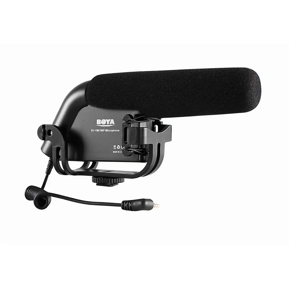 BOYA BY-VM190P 3.5mm Standard Interface Shockproof Windproof Microphone Stereo Video Camcorder DSLR Camera DV Audio Recorder
BOYA BY-VM190P 3.5mm Standard Interface Shockproof Windproof Microphone Stereo Video Camcorder DSLR Camera DV Audio Recorder