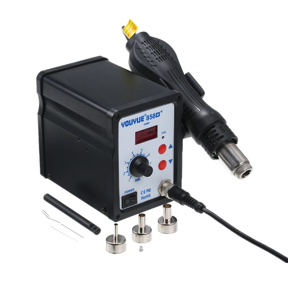 Hot New 858D+ 700W Soldering Station LED Digital Solder Iron Desoldering Station BGA Rework Solder Station Hot Air Welding Tool 
Hot New 858D+ 700W Soldering Station LED Digital Solder Iron Desoldering Station BGA Rework Solder Station Hot Air Welding Tool