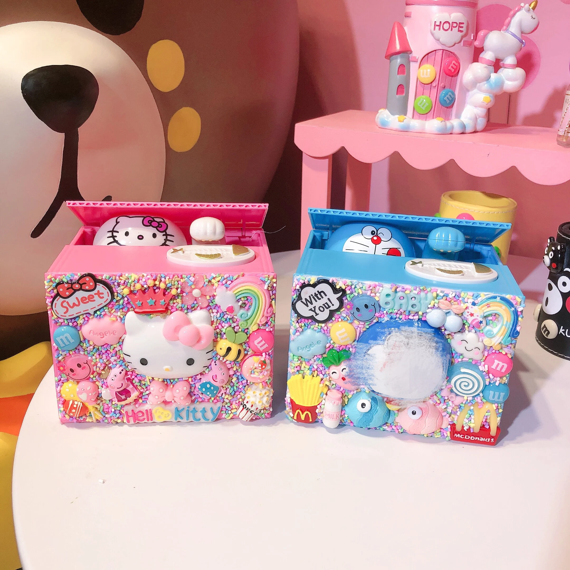 cat with personality money box coin box hello kitty piggy bank
