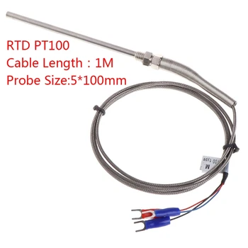 2019 Hot! RTD PT100 Temperature Sensor Thread M8 Cable 1M Thermocouple Probe 100mm 3 wires
2019 Hot! RTD PT100 Temperature Sensor Thread M8 Cable 1M Thermocouple Probe 100mm 3 wires