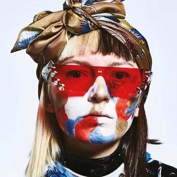 Wild Style Modern Punk Magazine Shooting Props Pink Rivet Exaggerated Sunglasses Sun glasses 2020 Summer Beach Shading Glasses
Wild Style Modern Punk Magazine Shooting Props Pink Rivet Exaggerated Sunglasses Sun glasses 2020 Summer Beach Shading Glasses