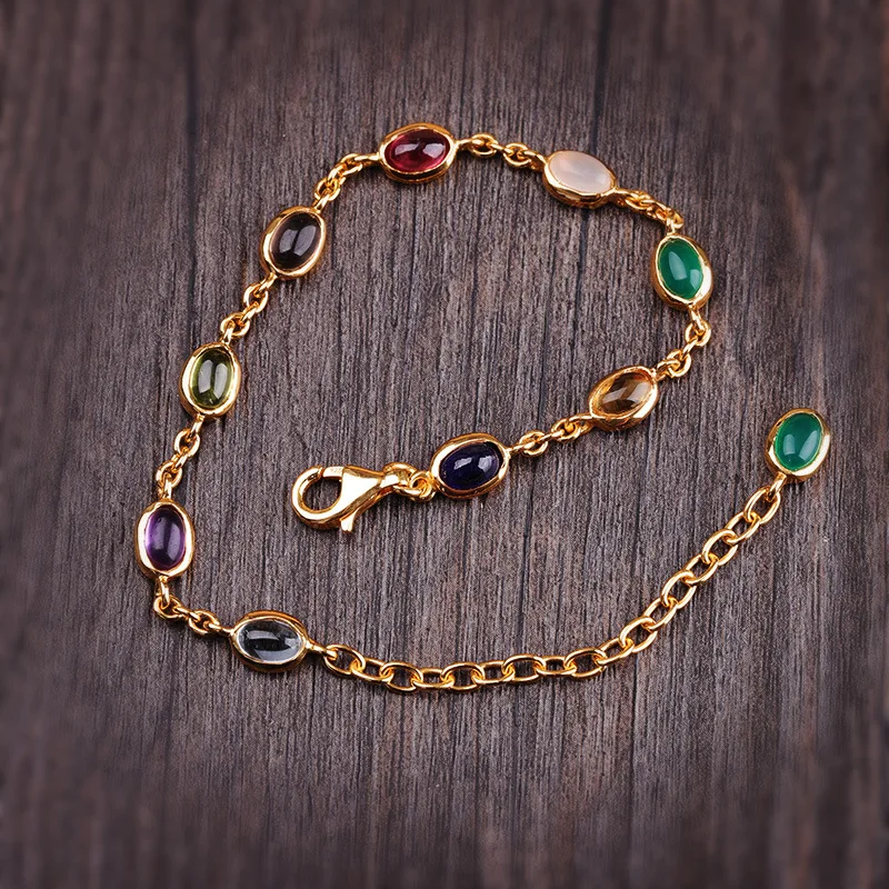 Spring and Summer New S925 Sterling Silver Ornament National Style Women's Enamel Bracelet
Spring and Summer New S925 Sterling Silver Ornament National Style Women's Enamel Bracelet