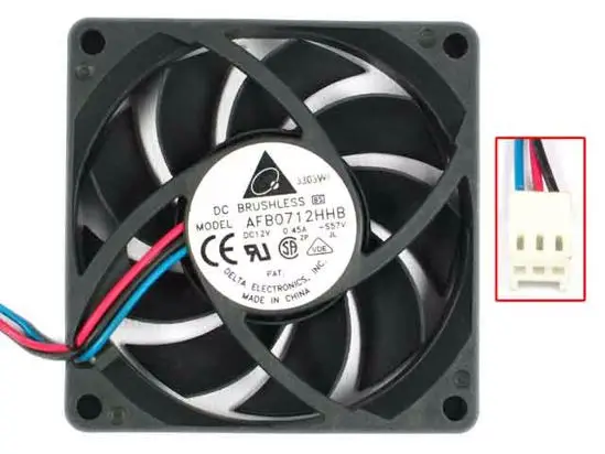 Вентилятор охлаждения сервера Delta Electronics AFB0712HHB S57V DC 12 В 0.45A 70x70x15 мм
Вентилятор охлаждения сервера Delta Electronics AFB0712HHB S57V DC 12 В 0.45A 70x70x15 мм