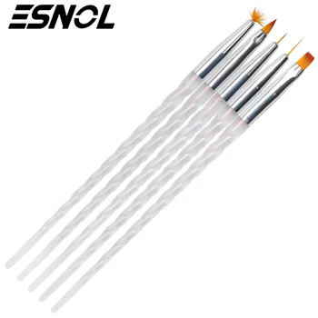 Esnol 5PCS/Set Nail Art Brush Pen Dotting Painting Drawing Line Design Tool Polish Gel UV Tips Decoration Manicure Brushes
Esnol 5PCS/Set Nail Art Brush Pen Dotting Painting Drawing Line Design Tool Polish Gel UV Tips Decoration Manicure Brushes