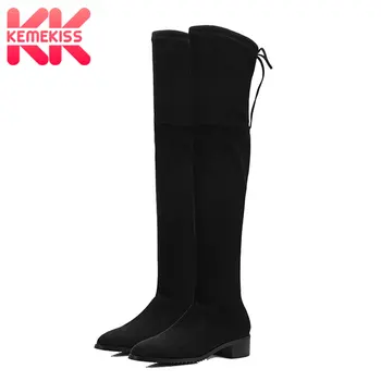 KemeKiss 2020 Women Winter Boots Autumn All Match Elastic Fabric Over The Knee High Shoes Square Flats Women Boots Size 34-43
KemeKiss 2020 Women Winter Boots Autumn All Match Elastic Fabric Over The Knee High Shoes Square Flats Women Boots Size 34-43