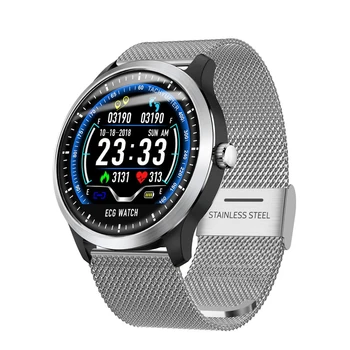 N58 Smart Watch Sports Bracelet PPG ECG HRV Report Heart Rate Blood Pressure Test Monitor Peeter Waterproof Silver
N58 Smart Watch Sports Bracelet PPG ECG HRV Report Heart Rate Blood Pressure Test Monitor Peeter Waterproof Silver