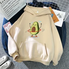 Sports Hoodie New Punk Korean Wave Women's Loose Fleece Hoodie Cartoon Avocado Print Women's Hooded Warm Sweatshirt
Sports Hoodie New Punk Korean Wave Women's Loose Fleece Hoodie Cartoon Avocado Print Women's Hooded Warm Sweatshirt