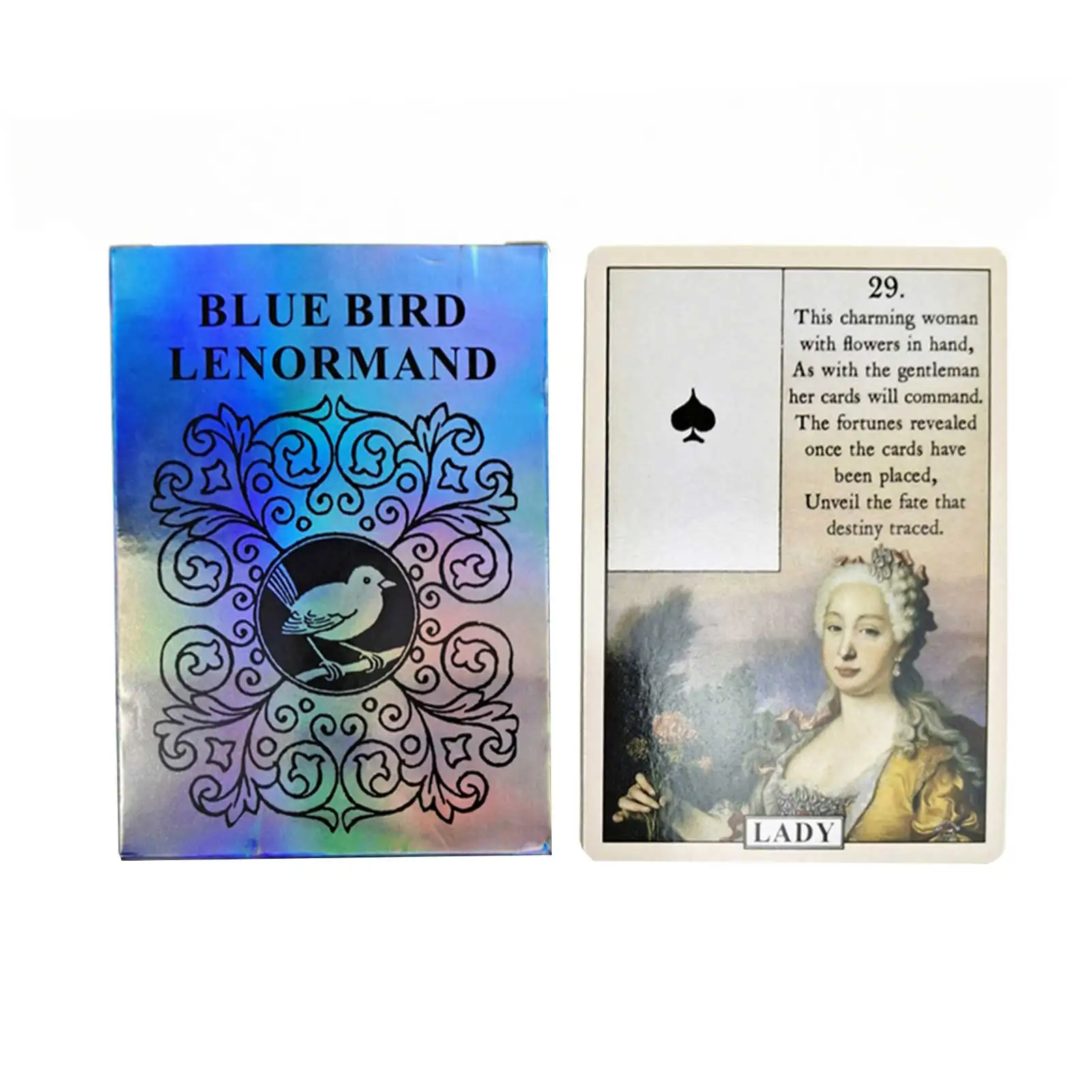 Классические открытки для настольных игр Blue Bird Lenormand с изображением оракла