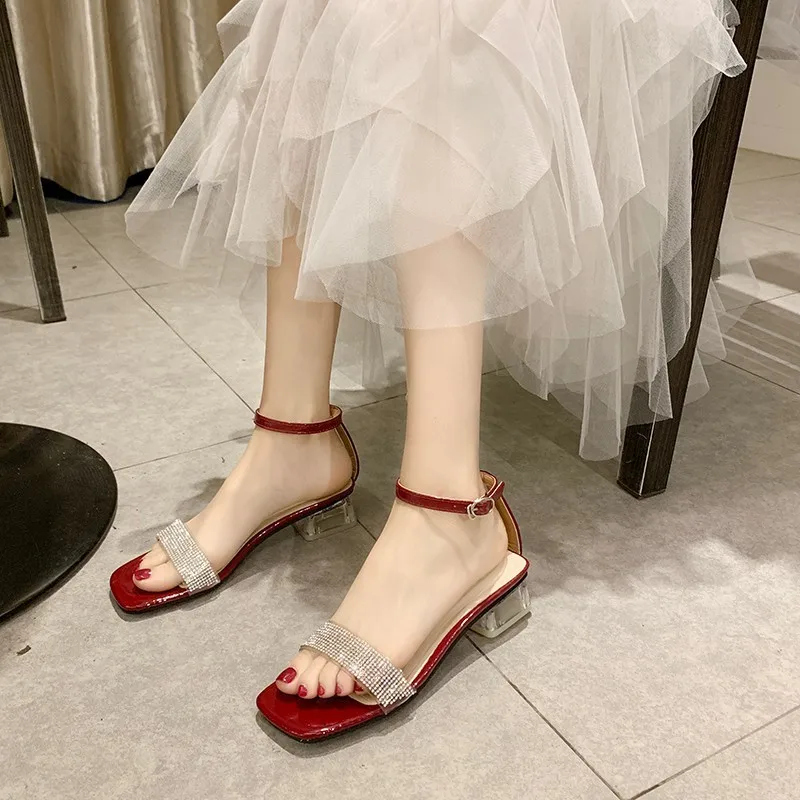 2019 Summer New Products Chunky-Heel Sandals Women's Korean-style A- line with Man-made Diamond Buckle Fairy Sandals Versatile C
2019 Summer New Products Chunky-Heel Sandals Women's Korean-style A- line with Man-made Diamond Buckle Fairy Sandals Versatile C