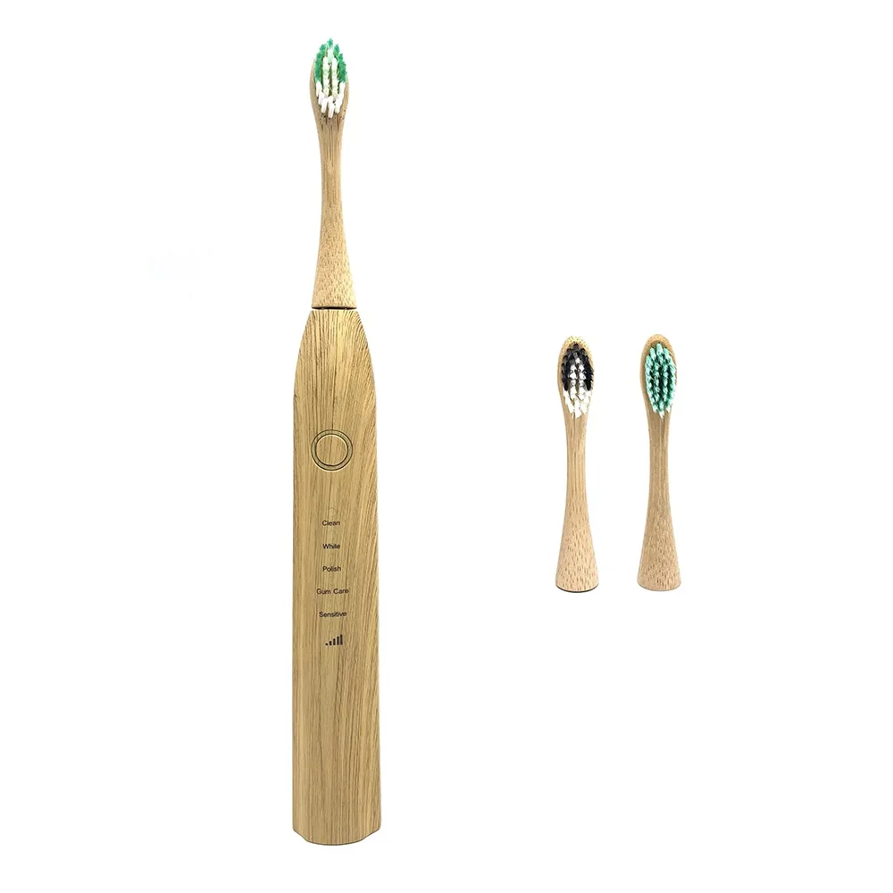 Electric Toothbrush Waterproof IPX7 Automatic Sonic Eco Friendly Bamboo ToothBrush Rechargeable 5 Models with 2 Brush Heads
Electric Toothbrush Waterproof IPX7 Automatic Sonic Eco Friendly Bamboo ToothBrush Rechargeable 5 Models with 2 Brush Heads