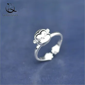 New Simple Fashion Jewelry Cute Animal 925 Sterling Silver Personality Sweet Monkey Cute Exquisite Opening Rings R134 
New Simple Fashion Jewelry Cute Animal 925 Sterling Silver Personality Sweet Monkey Cute Exquisite Opening Rings R134