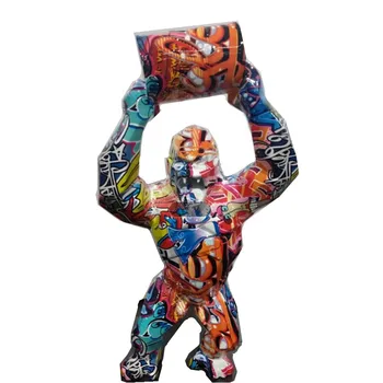 40CM BIG MONKEY KING KONG STATUE GRAFFITI GORILLA SCULPTURE GEOMETRIC FRP MODERN BIRTHDAY GIFT FOR WEDDING HOME DECORATION R4022
40CM BIG MONKEY KING KONG STATUE GRAFFITI GORILLA SCULPTURE GEOMETRIC FRP MODERN BIRTHDAY GIFT FOR WEDDING HOME DECORATION R4022