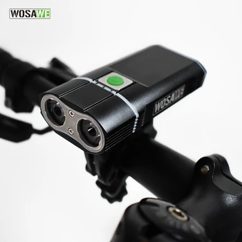 WOSAWE 2400 Lumens Bicycle Light with 18650 Built-in Batteries USB Rechargeable Bike Light 2-XML LED lamp Flashlight 5 modes
WOSAWE 2400 Lumens Bicycle Light with 18650 Built-in Batteries USB Rechargeable Bike Light 2-XML LED lamp Flashlight 5 modes