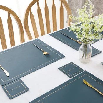 Northern European-Style INS Leather Western-style Placemat Light Luxury Rectangular Waterproof Oil Resistant Heat Resistant Insu
Northern European-Style INS Leather Western-style Placemat Light Luxury Rectangular Waterproof Oil Resistant Heat Resistant Insu