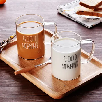 1Pc Borosilicate Glass Mug 400ml Tea Coffee Mug Good Morning Milk Juice Mug Cup Transparent Glass Beer Mug Bar Cafe Drinkware
1Pc Borosilicate Glass Mug 400ml Tea Coffee Mug Good Morning Milk Juice Mug Cup Transparent Glass Beer Mug Bar Cafe Drinkware