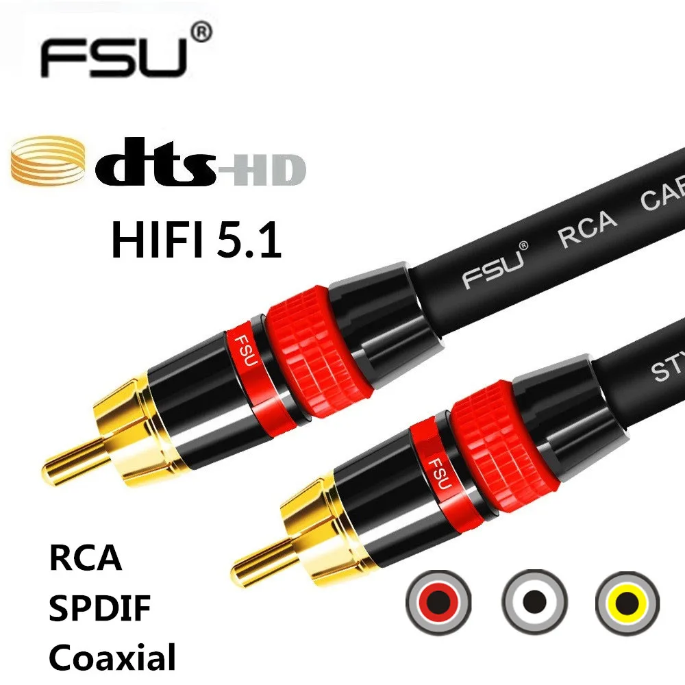 Digital Audio RAC Cable Premium Stereo RCA to RCA Coaxial SPDIF Cable Male Speaker Hifi Subwoofer Cable AV 0.5m 1m 2m 3m 5m
Digital Audio RAC Cable Premium Stereo RCA to RCA Coaxial SPDIF Cable Male Speaker Hifi Subwoofer Cable AV 0.5m 1m 2m 3m 5m