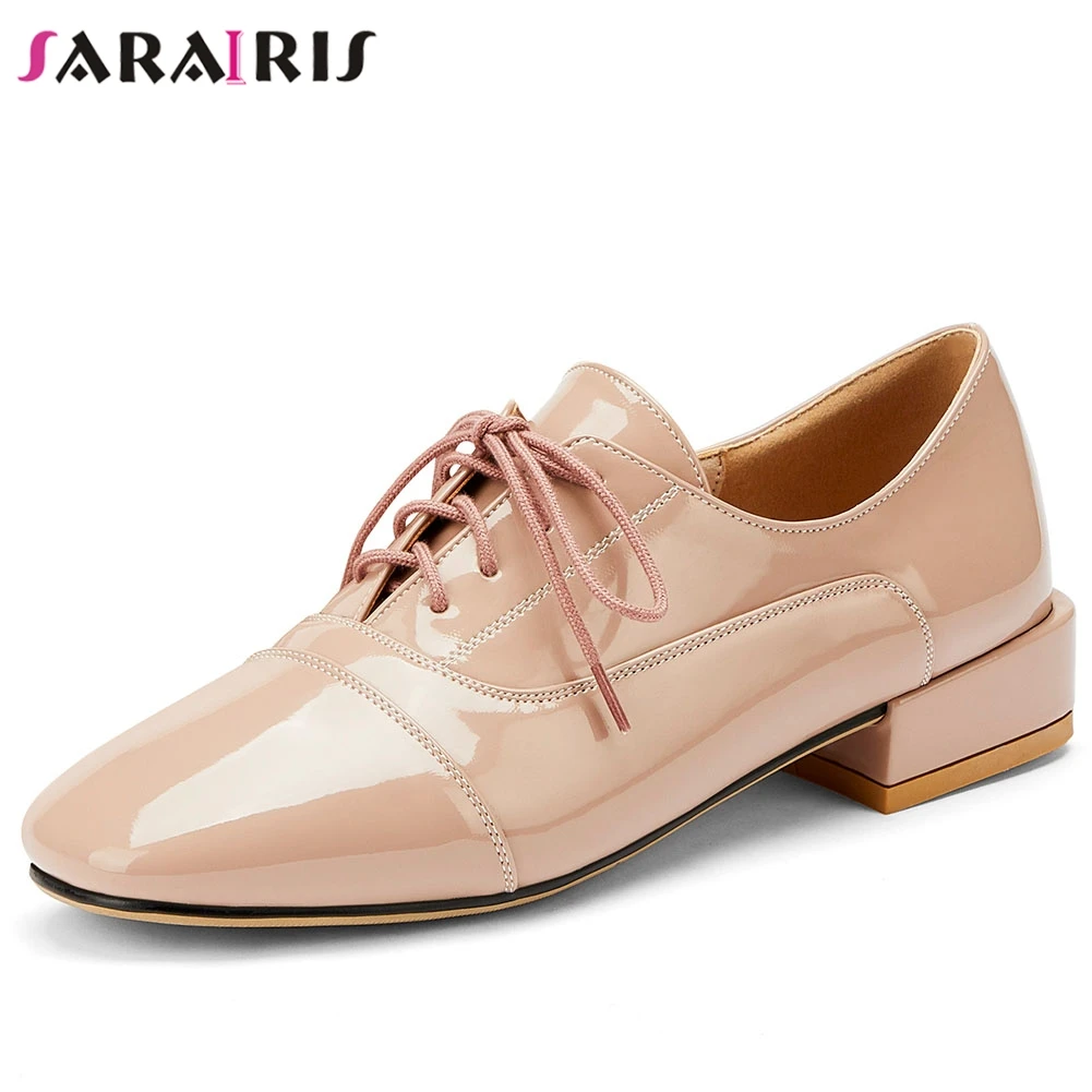 SARAIRIS New Female Cool Office Square Toe Pumps lace-up Low Heel Pumps Women Spring Fashion Patent Pu Dress Shoes Woman
SARAIRIS New Female Cool Office Square Toe Pumps lace-up Low Heel Pumps Women Spring Fashion Patent Pu Dress Shoes Woman