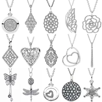 100% 925 Sterling Silver Pave Signature Heart Of Winter Glittering Ice Butterfly Necklace Fit Fashion Charm Trendy DIY Jewelry
100% 925 Sterling Silver Pave Signature Heart Of Winter Glittering Ice Butterfly Necklace Fit Fashion Charm Trendy DIY Jewelry