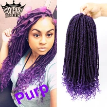 16" Goddess Faux Locs Crochet Hair Extensions Purple Color Femal Synthetic Crochet Braids Dread Locs Curly Hair Braiding Hair
16" Goddess Faux Locs Crochet Hair Extensions Purple Color Femal Synthetic Crochet Braids Dread Locs Curly Hair Braiding Hair