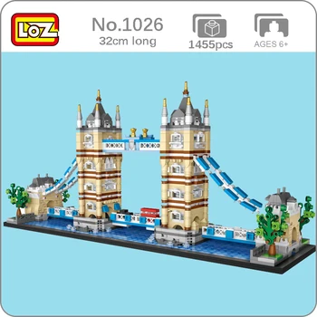 LOZ 1026 World Famous Architecture London The Tower Bridge 3D Model DIY Mini Blocks Bricks Building Toy for Children no Box
LOZ 1026 World Famous Architecture London The Tower Bridge 3D Model DIY Mini Blocks Bricks Building Toy for Children no Box
