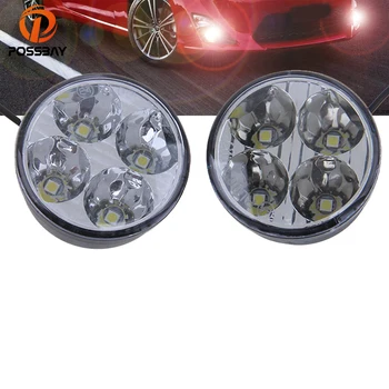 POSSBAY Round Auto Car Lights 4 LED DRL Driving Daytime Running Light Fog Light Lamp Universal Car Side White Lamps
POSSBAY Round Auto Car Lights 4 LED DRL Driving Daytime Running Light Fog Light Lamp Universal Car Side White Lamps