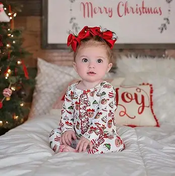 Baby’s Autumn Clothes O-Neck Long-Sleeves Rompers with Cute Cartoon Xmas Printing+Red Bow Headband for Toddler Girl 
Baby’s Autumn Clothes O-Neck Long-Sleeves Rompers with Cute Cartoon Xmas Printing+Red Bow Headband for Toddler Girl
