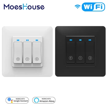 WiFi Smart Push Button Curtain Roller Blinds Shutter Switch Tuya Remote Control Motorized Motor Works with Alexa Google Home
WiFi Smart Push Button Curtain Roller Blinds Shutter Switch Tuya Remote Control Motorized Motor Works with Alexa Google Home