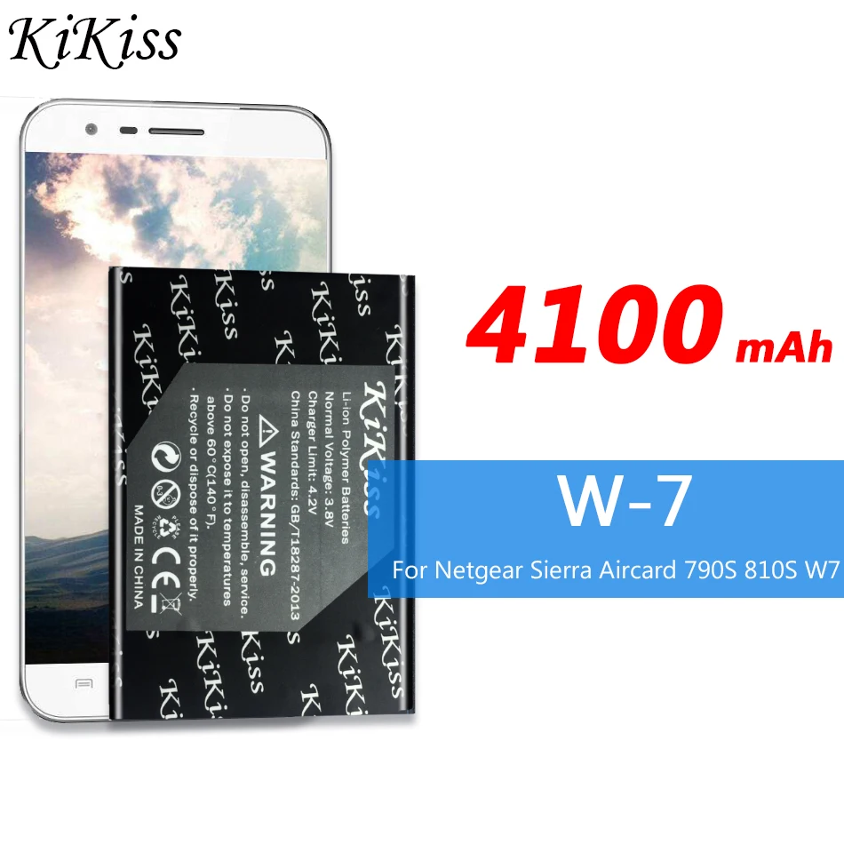 4100 мАч Высокая емкость батареи смартфона для Netgear Sierra Aircard 790S 810S W7 W-7 + трек-код |
