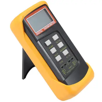 3 1/2 6802 II Dual Channel Digital Thermometer 1300°C 2372°F with 2 K-Type Thermocouple Sensor Probe Orange+Black
3 1/2 6802 II Dual Channel Digital Thermometer 1300°C 2372°F with 2 K-Type Thermocouple Sensor Probe Orange+Black