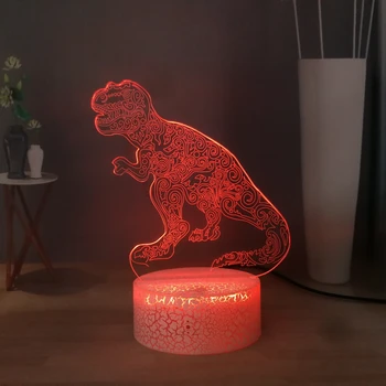 Dinosaur World LED Night Light Giganotosaurus USB Touch 3D Night Lamp Table Lamp Child Toy Desk Lamp Bedroom Bedside Lamp Decor
Dinosaur World LED Night Light Giganotosaurus USB Touch 3D Night Lamp Table Lamp Child Toy Desk Lamp Bedroom Bedside Lamp Decor