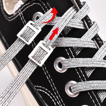 1 Pair No Tie Buckle Shoelaces Gold Silver Pearlescent Colorful Candy Stretch Lazy Shoelaces For Sneakers Women Men's Shoe Laces 
1 Pair No Tie Buckle Shoelaces Gold Silver Pearlescent Colorful Candy Stretch Lazy Shoelaces For Sneakers Women Men's Shoe Laces
