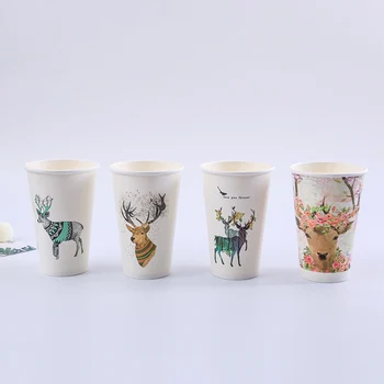 50pcs High quality creative Chirstmas cup 16oz 500ml disposable coffee cup party birthday favor cartoon paper cups with lids
50pcs High quality creative Chirstmas cup 16oz 500ml disposable coffee cup party birthday favor cartoon paper cups with lids