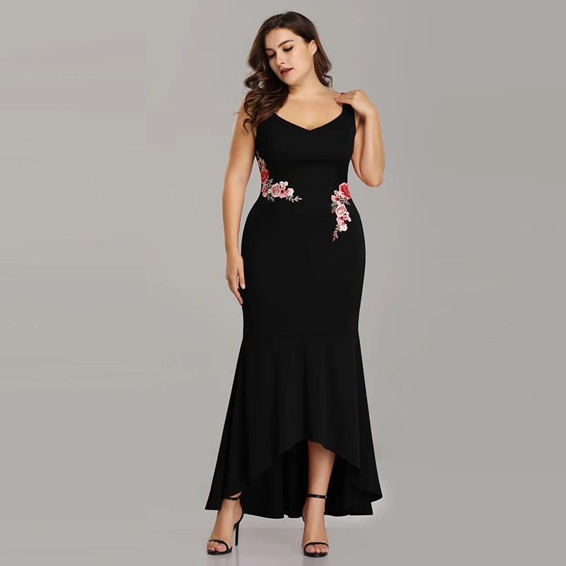 Mermaid Plus Size Floor-Length Evening Dress 2020 New Classic Embroidery V-neck Asymmetrical Dress for Party
Mermaid Plus Size Floor-Length Evening Dress 2020 New Classic Embroidery V-neck Asymmetrical Dress for Party