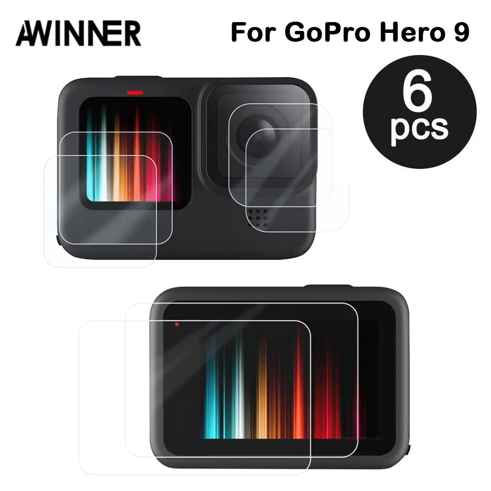 Tempered Glass Screen Protector for GoPro Hero 9 Black Lens Protection Protective Film for Gopro9 Go pro 9 Camera Accessories
Tempered Glass Screen Protector for GoPro Hero 9 Black Lens Protection Protective Film for Gopro9 Go pro 9 Camera Accessories