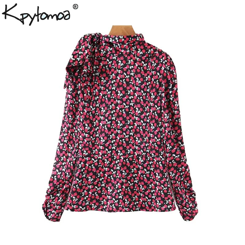 Vintage Stylish Office Lady Floral Print Tops Women Blouses 2019 Fashion Bow Tie Long Sleeve Back Zipper Elegant Shirts Blusas 
Vintage Stylish Office Lady Floral Print Tops Women Blouses 2019 Fashion Bow Tie Long Sleeve Back Zipper Elegant Shirts Blusas