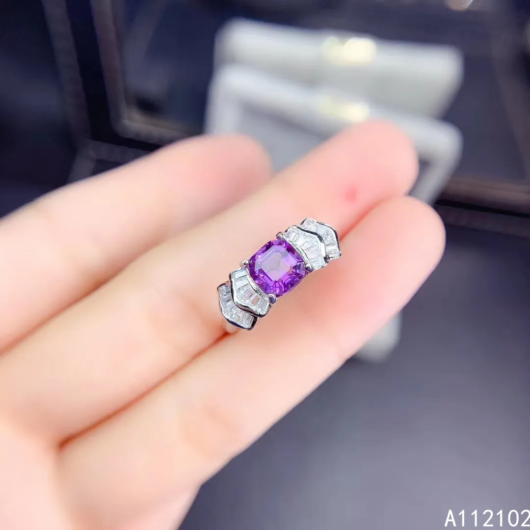 KJJEAXCMY fine jewelry S925 sterling silver inlaid natural Amethyst new girl popular ring support test Chinese style with box
KJJEAXCMY fine jewelry S925 sterling silver inlaid natural Amethyst new girl popular ring support test Chinese style with box