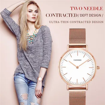 CADISEN new gold Rose women watch business Quartz watch top for woman luxury brand lady wristwatch girl clock Relogio Feminino
CADISEN new gold Rose women watch business Quartz watch top for woman luxury brand lady wristwatch girl clock Relogio Feminino