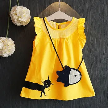 Childrens elegant dress for girls princess dress Toddler Kid Baby Girl Sleeveless Cartoon Fish Bag+Cat Casual Princess Dress H4
Childrens elegant dress for girls princess dress Toddler Kid Baby Girl Sleeveless Cartoon Fish Bag+Cat Casual Princess Dress H4