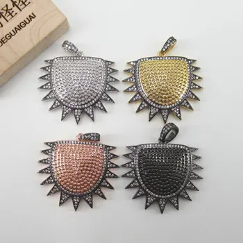 APDGG 30x35mm Sun Gold plated cubic zircon CZ Paved Connector Charms necklace pendant Jewelry DIY Jewelry Findings
APDGG 30x35mm Sun Gold plated cubic zircon CZ Paved Connector Charms necklace pendant Jewelry DIY Jewelry Findings