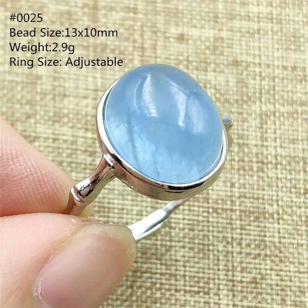 Natural Blue Aquamarine Crystal Adjustable Ring 13x10mm Gemstone From Brazil 925 Sterling Silver Fashion Ring AAAAA
Natural Blue Aquamarine Crystal Adjustable Ring 13x10mm Gemstone From Brazil 925 Sterling Silver Fashion Ring AAAAA