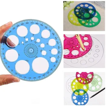 360 Degree Protractor All Round Ruler School Drafting Supplies For Students 16 Circular Cutouts Plastic durable
360 Degree Protractor All Round Ruler School Drafting Supplies For Students 16 Circular Cutouts Plastic durable